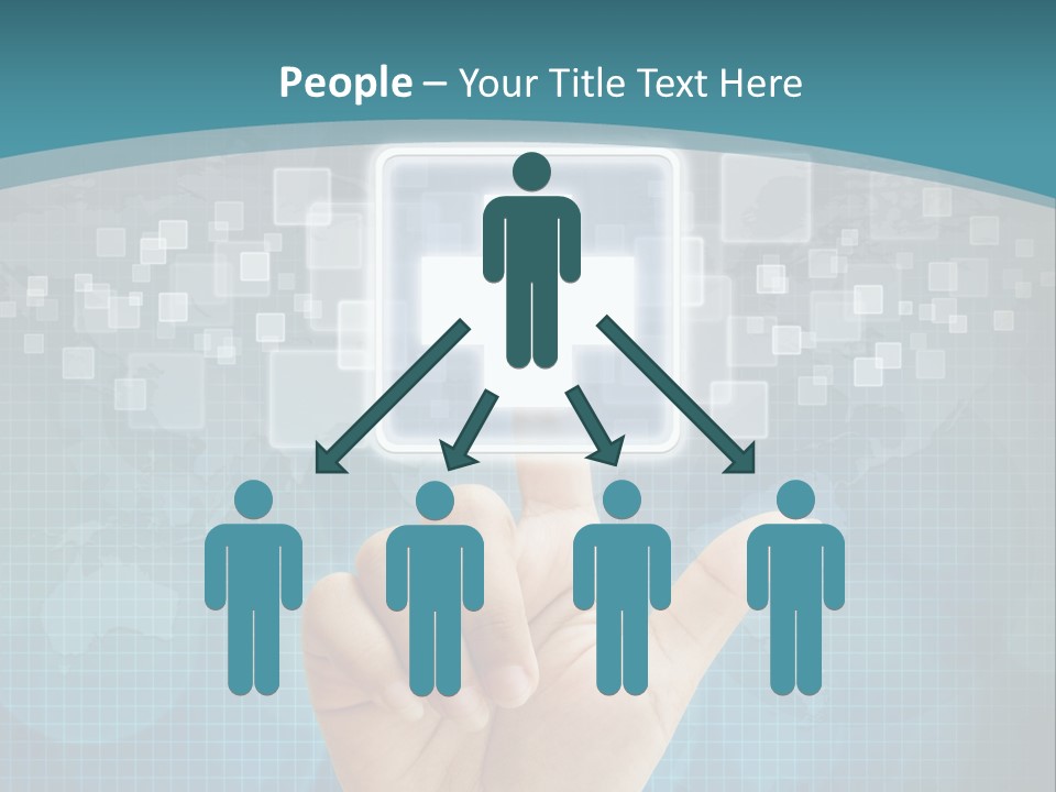 A Person Touching A Button With A Cross On It PowerPoint Template