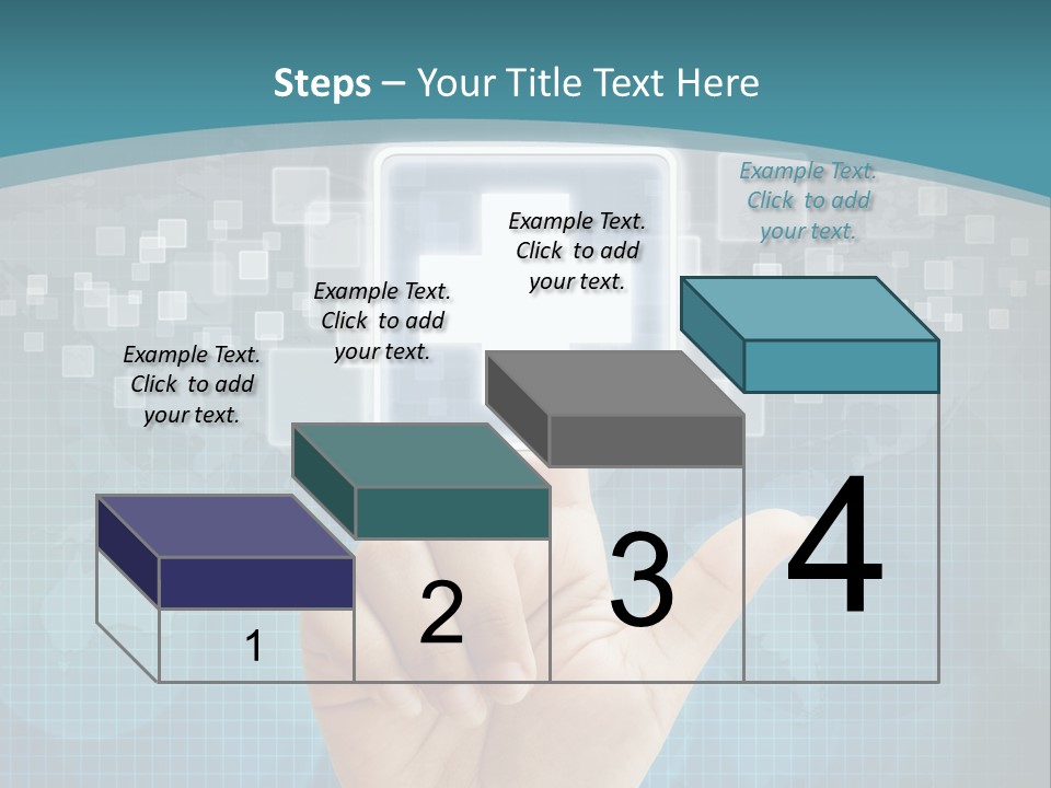 A Person Touching A Button With A Cross On It PowerPoint Template