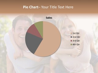 A Family Is Smiling For The Camera PowerPoint Template