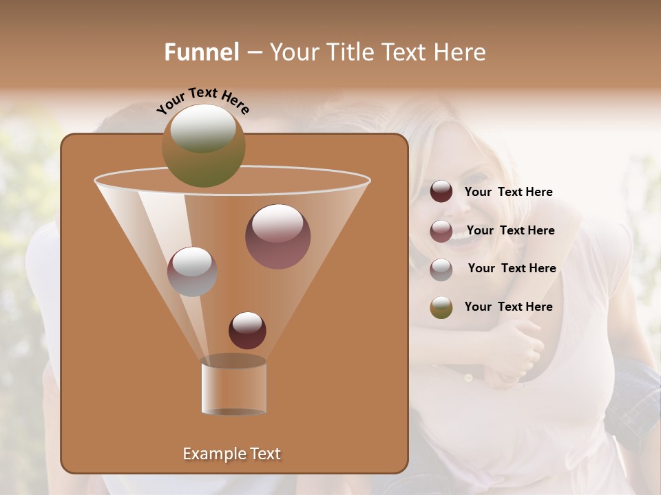 A Family Is Smiling For The Camera PowerPoint Template