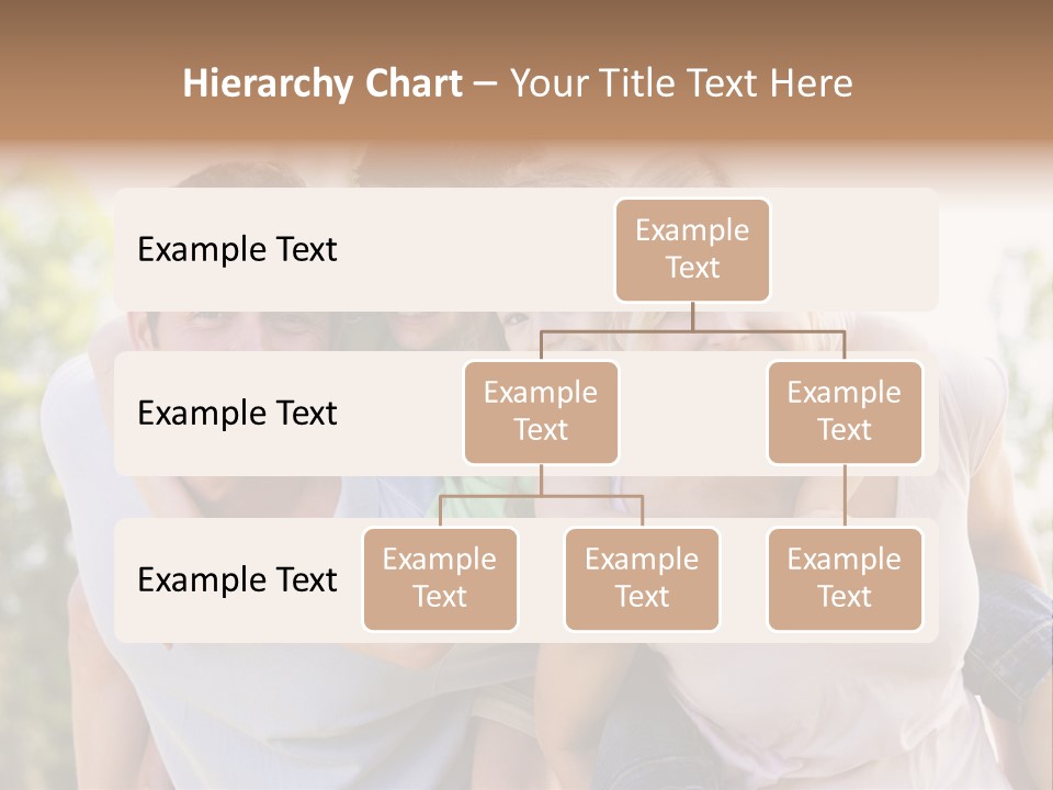 A Family Is Smiling For The Camera PowerPoint Template