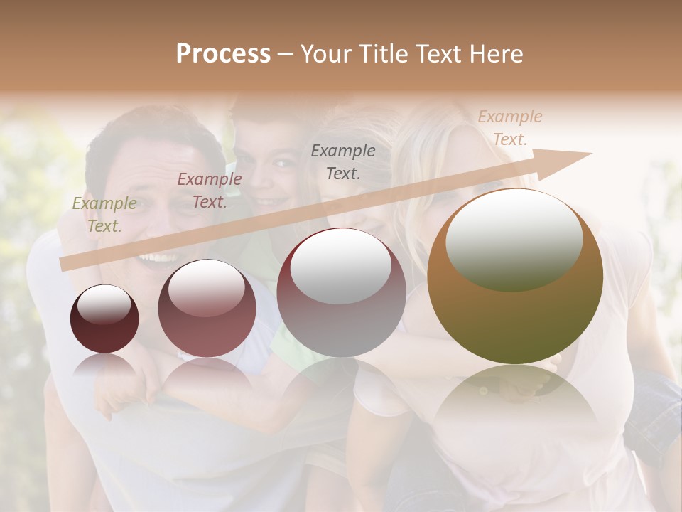 A Family Is Smiling For The Camera PowerPoint Template