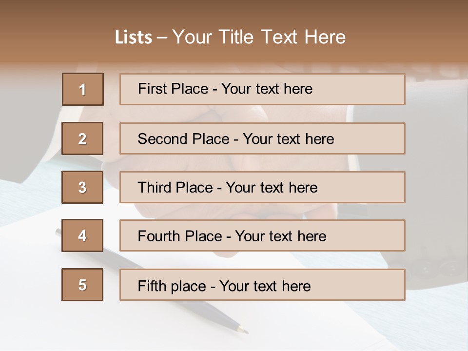 Two People Shaking Hands In Front Of A Keyboard PowerPoint Template