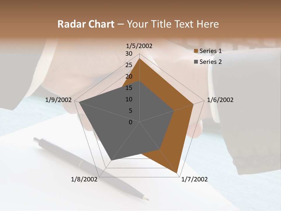 Two People Shaking Hands In Front Of A Keyboard PowerPoint Template