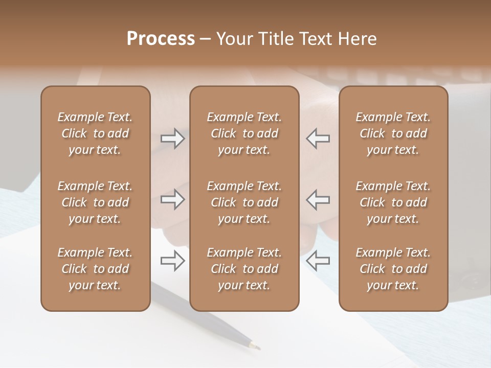 Two People Shaking Hands In Front Of A Keyboard PowerPoint Template