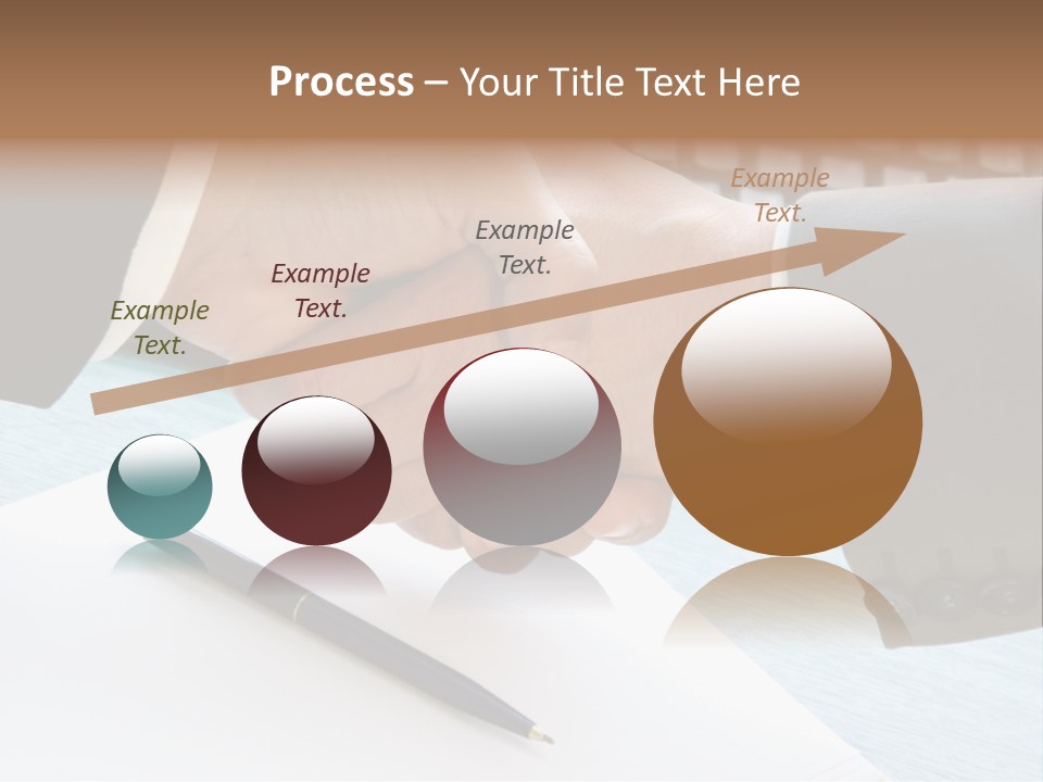 Two People Shaking Hands In Front Of A Keyboard PowerPoint Template