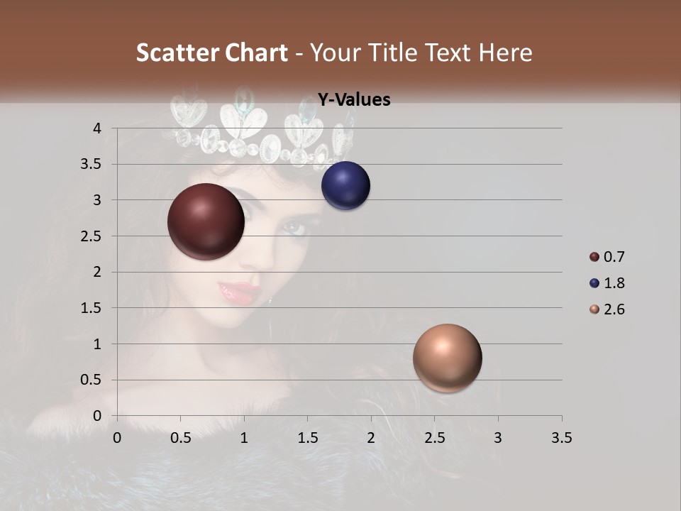 A Beautiful Woman Wearing A Tiara Powerpoint Template PowerPoint Template