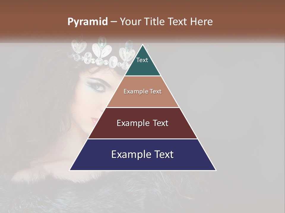 A Beautiful Woman Wearing A Tiara Powerpoint Template PowerPoint Template