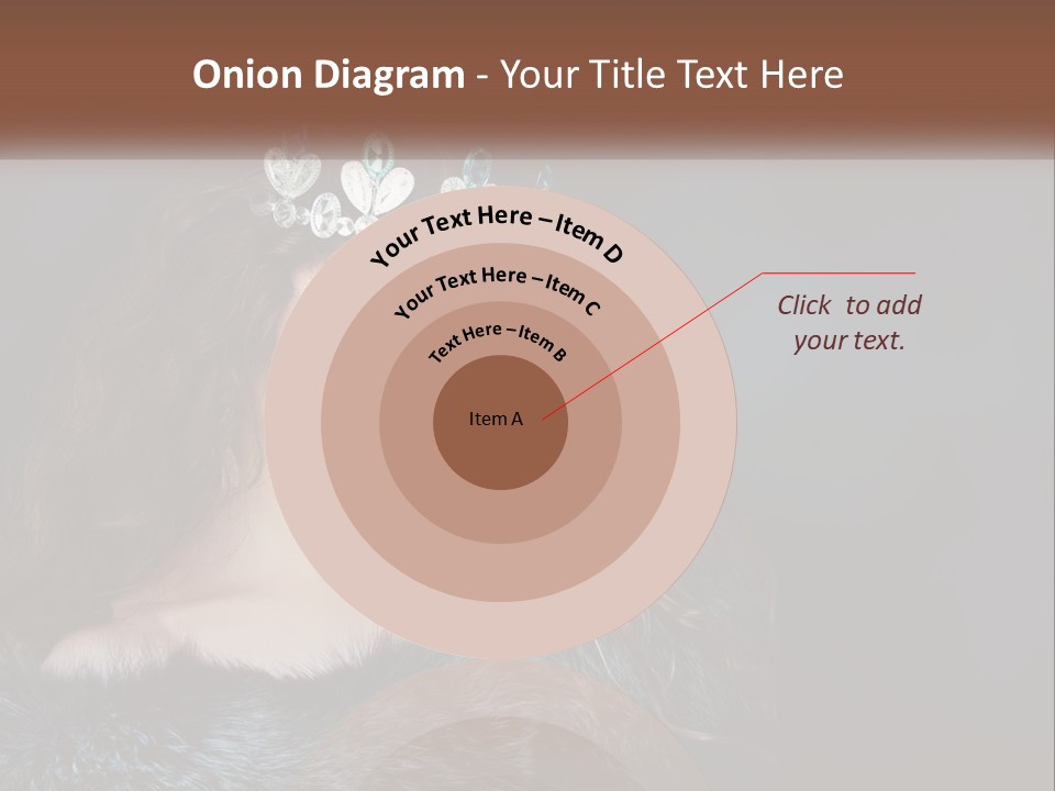 A Beautiful Woman Wearing A Tiara Powerpoint Template PowerPoint Template