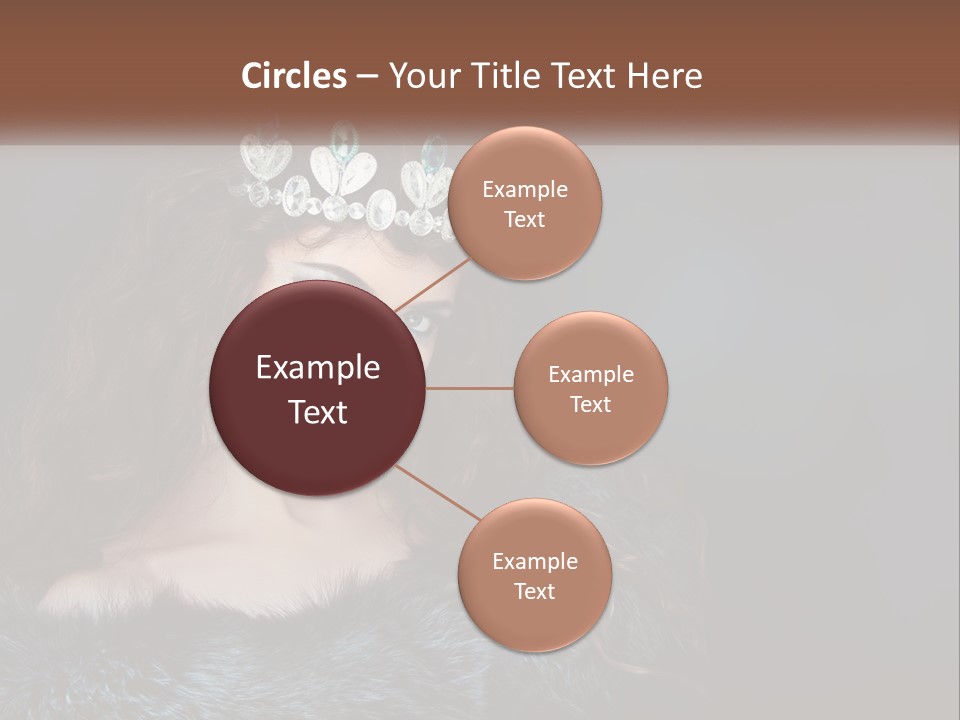 A Beautiful Woman Wearing A Tiara Powerpoint Template PowerPoint Template