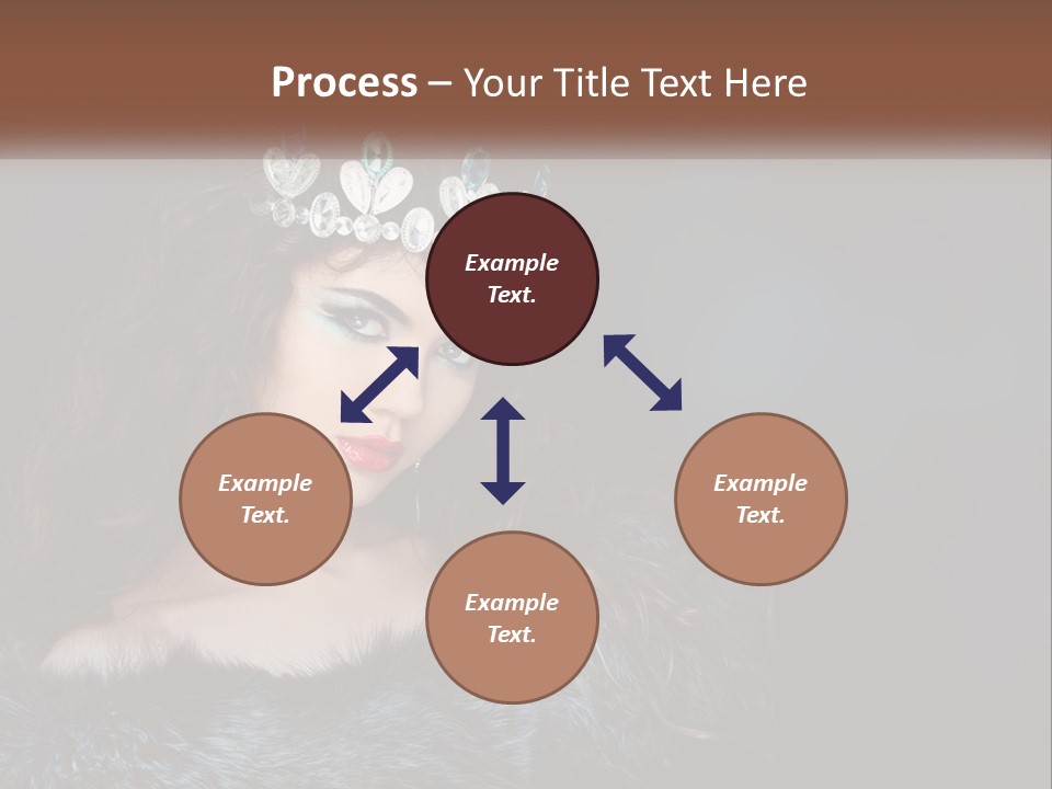 A Beautiful Woman Wearing A Tiara Powerpoint Template PowerPoint Template