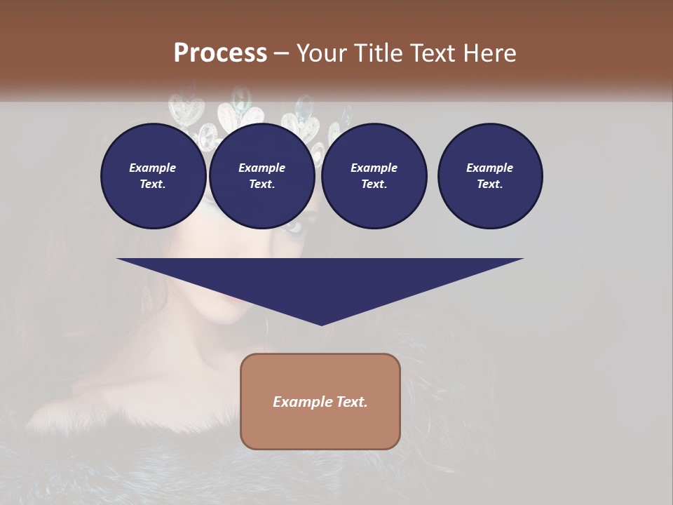 A Beautiful Woman Wearing A Tiara Powerpoint Template PowerPoint Template