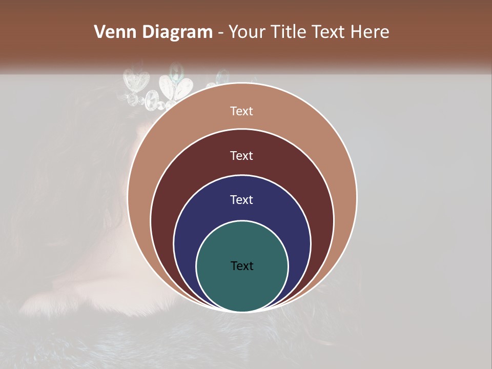 A Beautiful Woman Wearing A Tiara Powerpoint Template PowerPoint Template