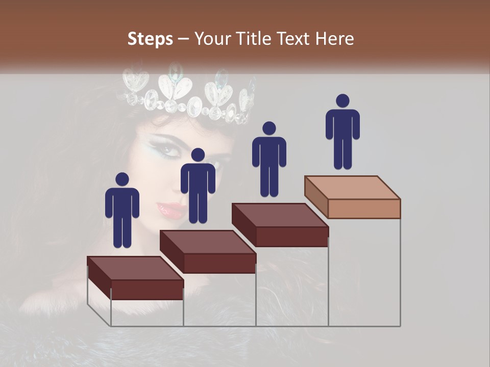 A Beautiful Woman Wearing A Tiara Powerpoint Template PowerPoint Template