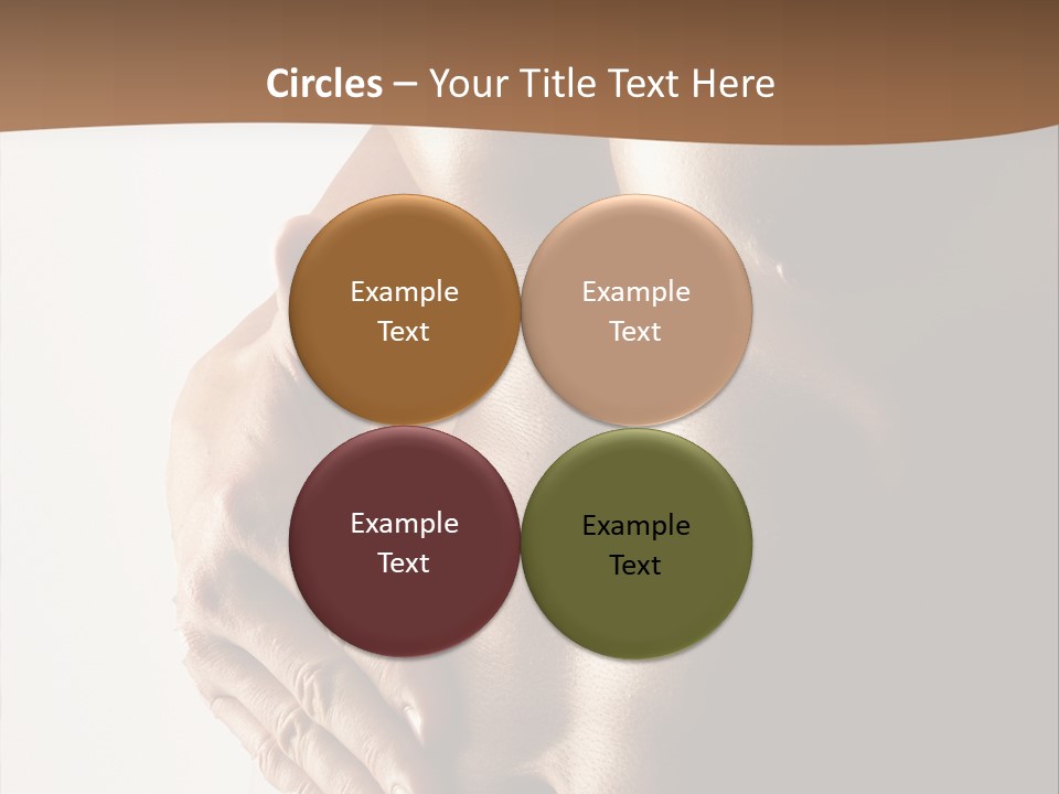 A Man With No Shirt Holding His Hand On His Chest PowerPoint Template