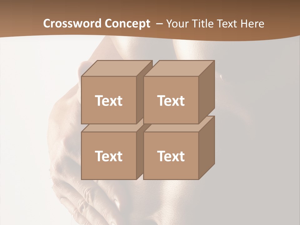 A Man With No Shirt Holding His Hand On His Chest PowerPoint Template