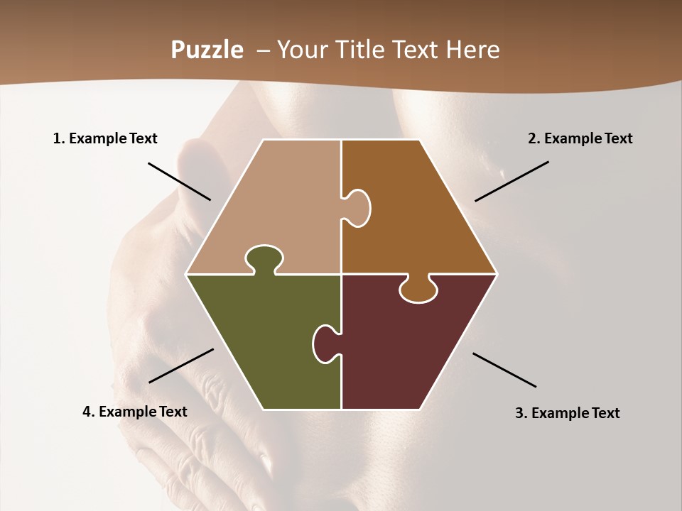 A Man With No Shirt Holding His Hand On His Chest PowerPoint Template