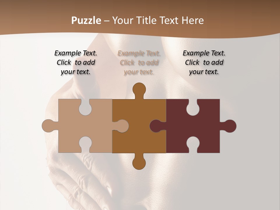 A Man With No Shirt Holding His Hand On His Chest PowerPoint Template