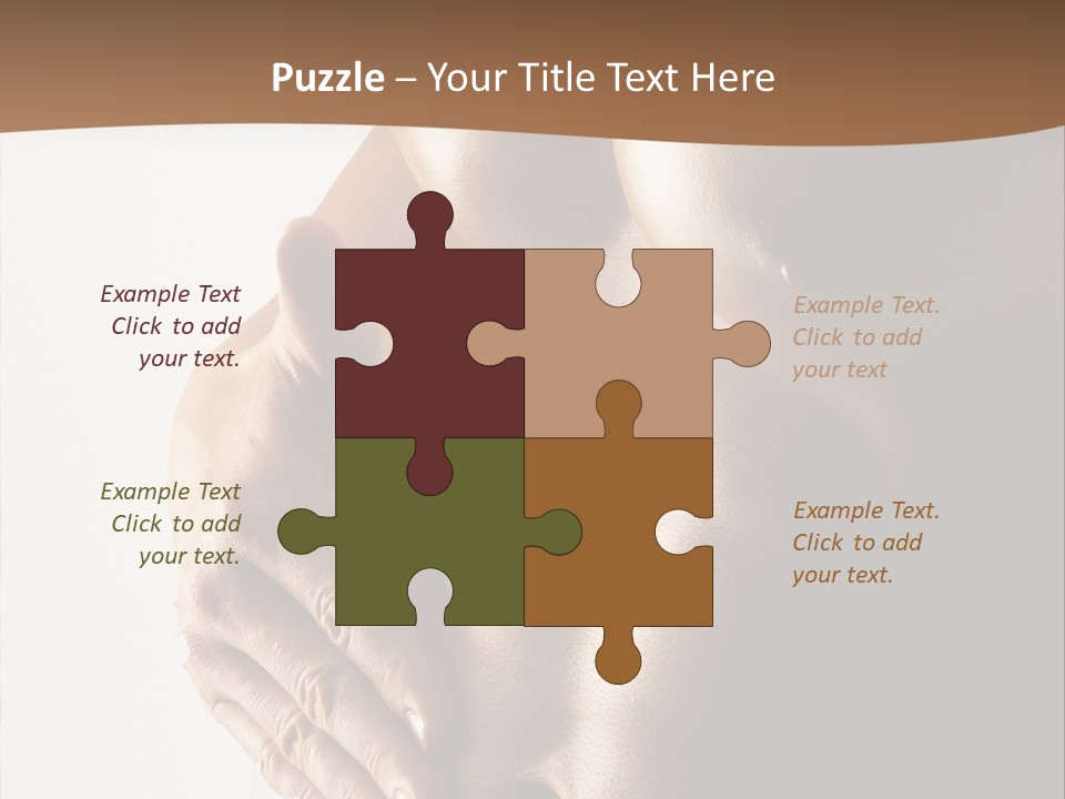 A Man With No Shirt Holding His Hand On His Chest PowerPoint Template