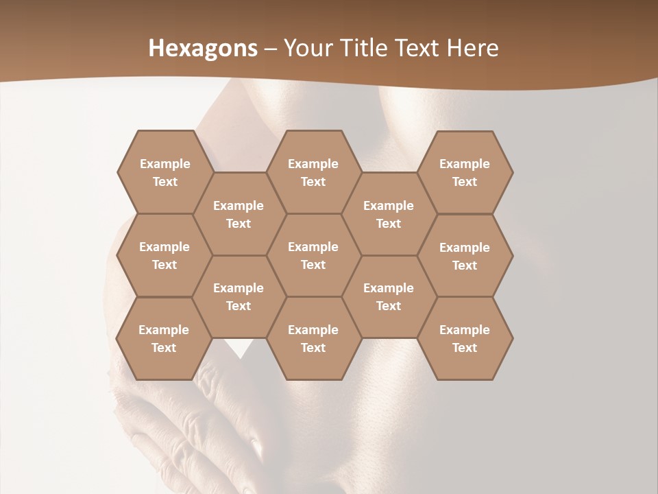 A Man With No Shirt Holding His Hand On His Chest PowerPoint Template