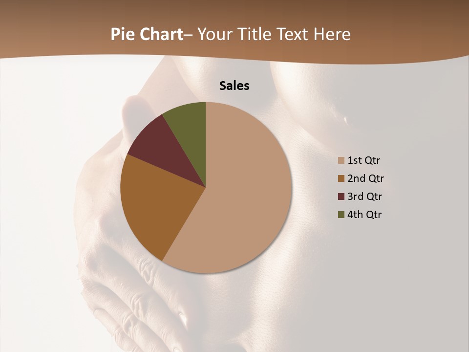 A Man With No Shirt Holding His Hand On His Chest PowerPoint Template