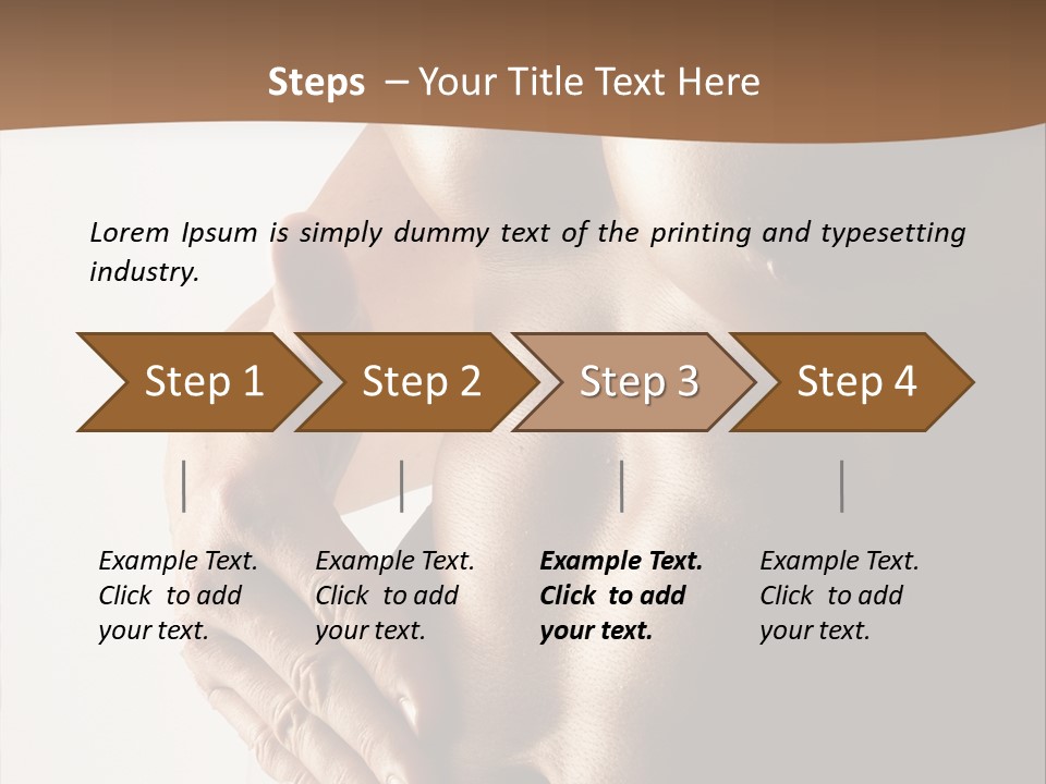 A Man With No Shirt Holding His Hand On His Chest PowerPoint Template