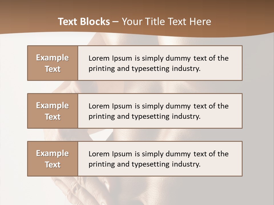 A Man With No Shirt Holding His Hand On His Chest PowerPoint Template