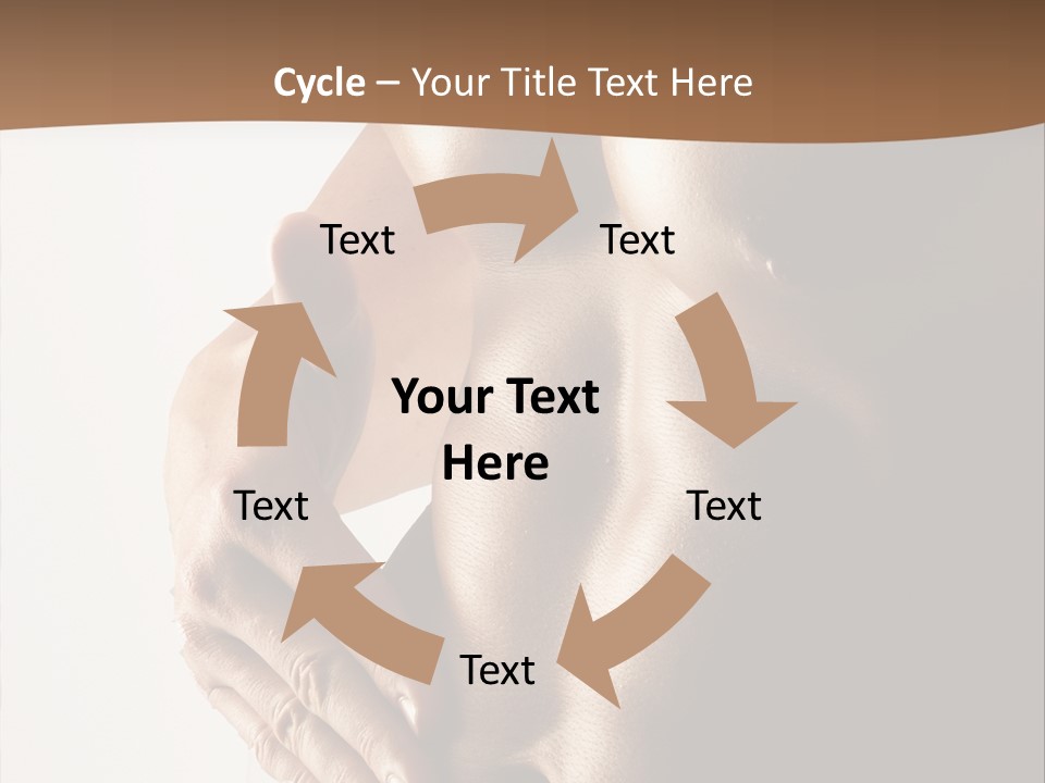 A Man With No Shirt Holding His Hand On His Chest PowerPoint Template