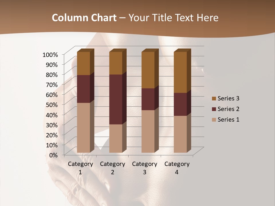 A Man With No Shirt Holding His Hand On His Chest PowerPoint Template