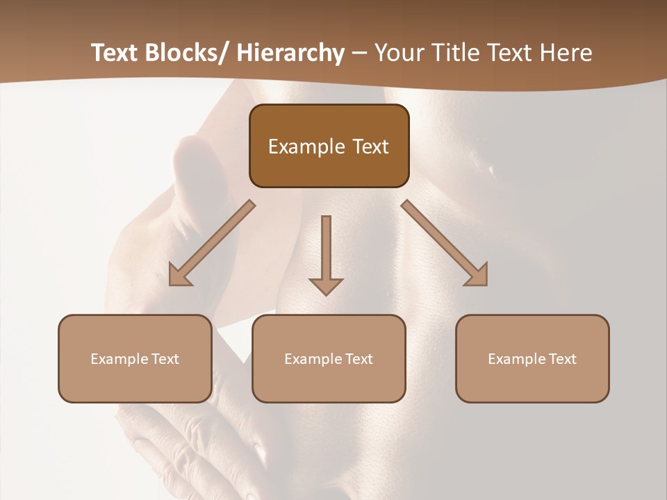A Man With No Shirt Holding His Hand On His Chest PowerPoint Template