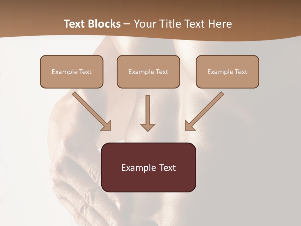 A Man With No Shirt Holding His Hand On His Chest PowerPoint Template