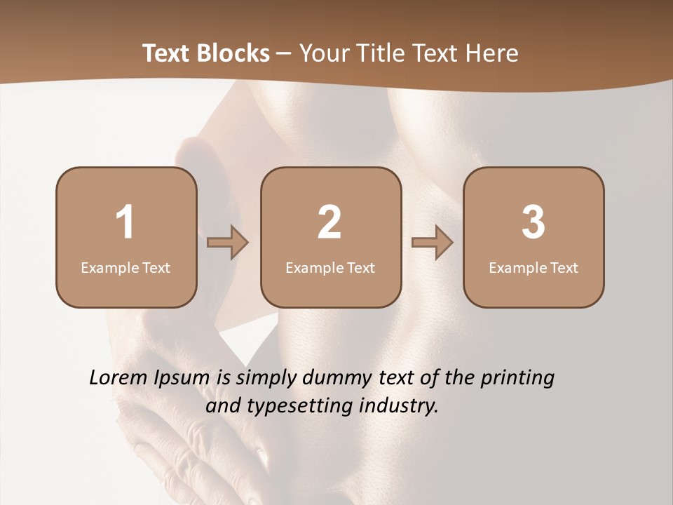 A Man With No Shirt Holding His Hand On His Chest PowerPoint Template
