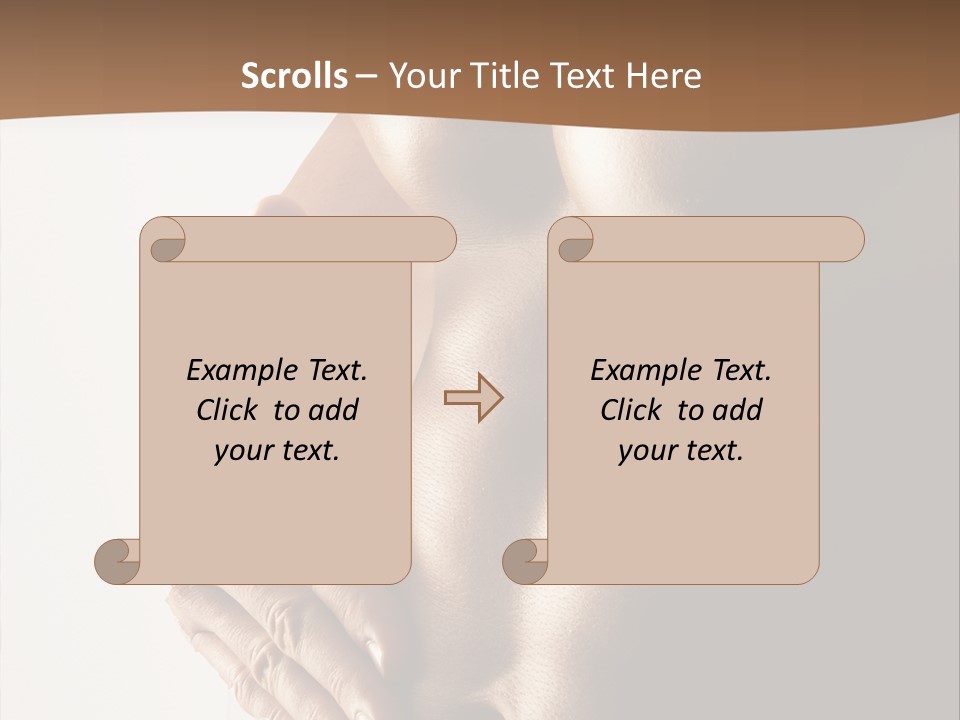 A Man With No Shirt Holding His Hand On His Chest PowerPoint Template