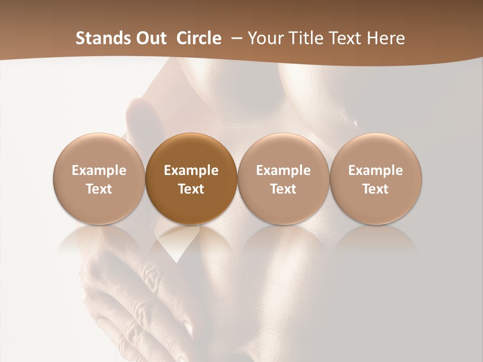 A Man With No Shirt Holding His Hand On His Chest PowerPoint Template