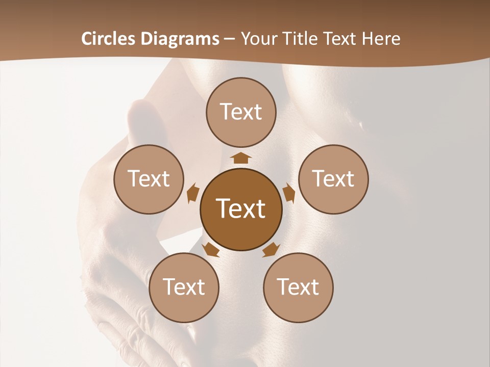 A Man With No Shirt Holding His Hand On His Chest PowerPoint Template