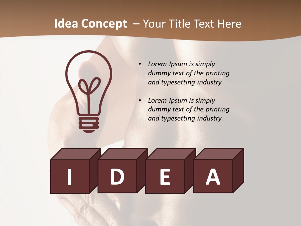 A Man With No Shirt Holding His Hand On His Chest PowerPoint Template