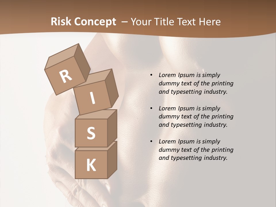 A Man With No Shirt Holding His Hand On His Chest PowerPoint Template