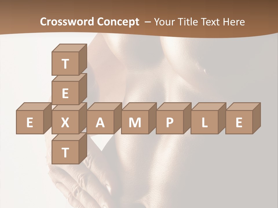 A Man With No Shirt Holding His Hand On His Chest PowerPoint Template