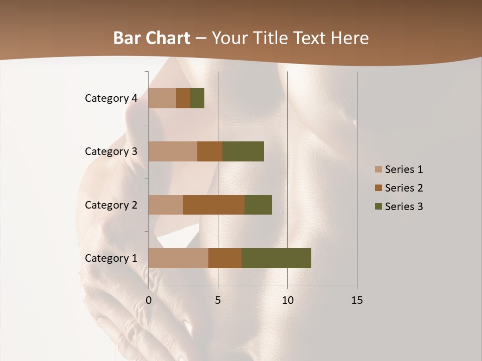 A Man With No Shirt Holding His Hand On His Chest PowerPoint Template