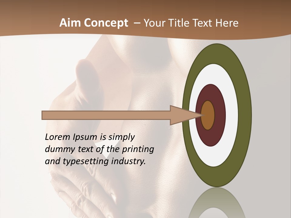 A Man With No Shirt Holding His Hand On His Chest PowerPoint Template