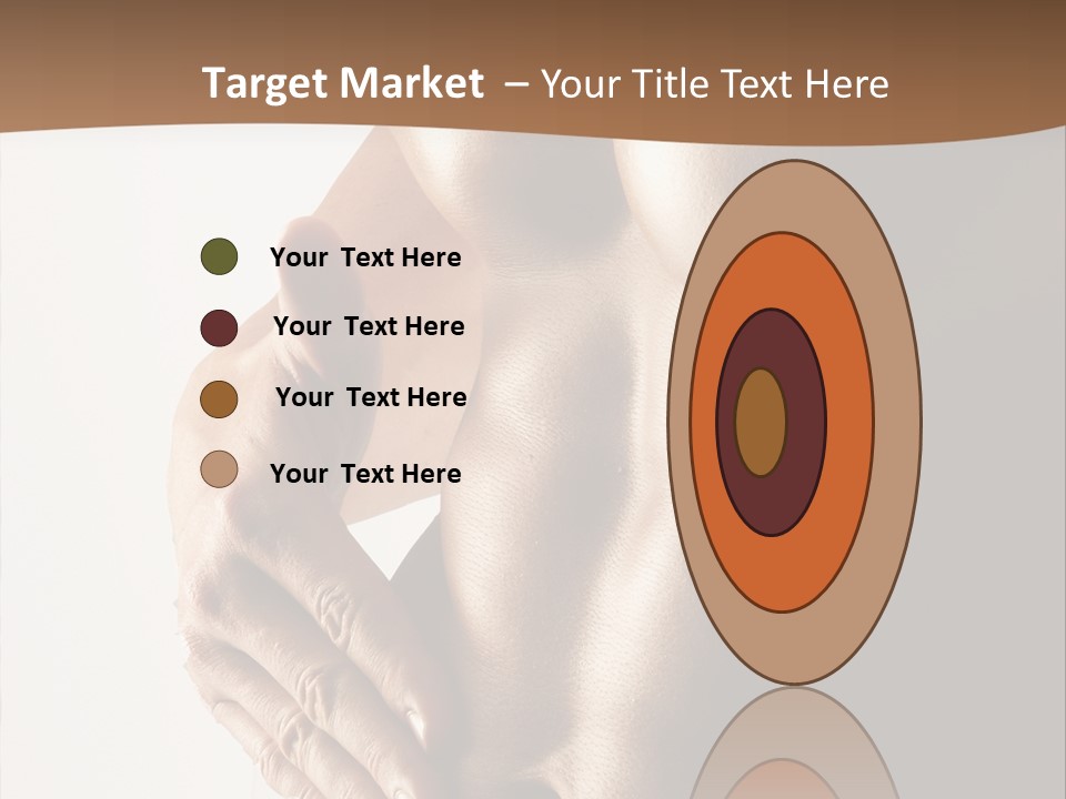 A Man With No Shirt Holding His Hand On His Chest PowerPoint Template