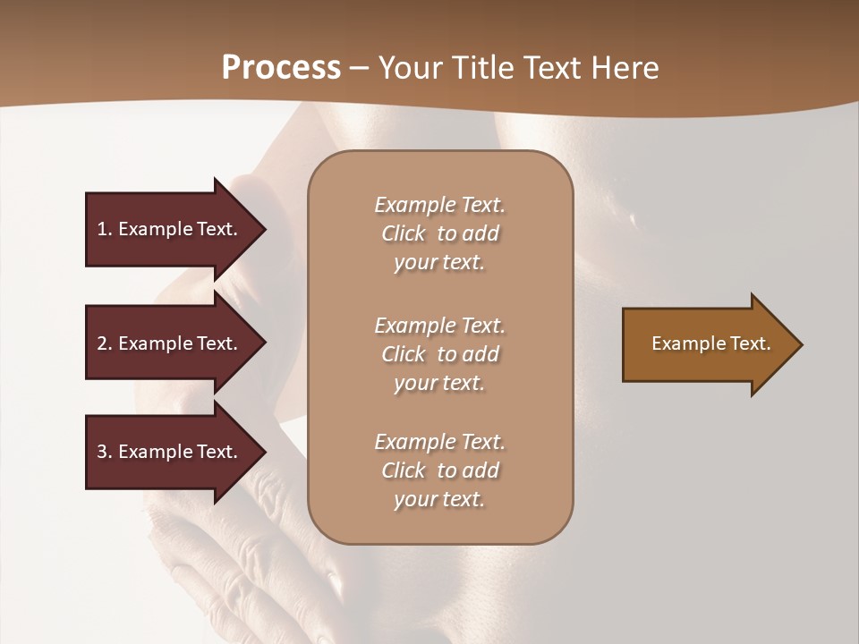 A Man With No Shirt Holding His Hand On His Chest PowerPoint Template