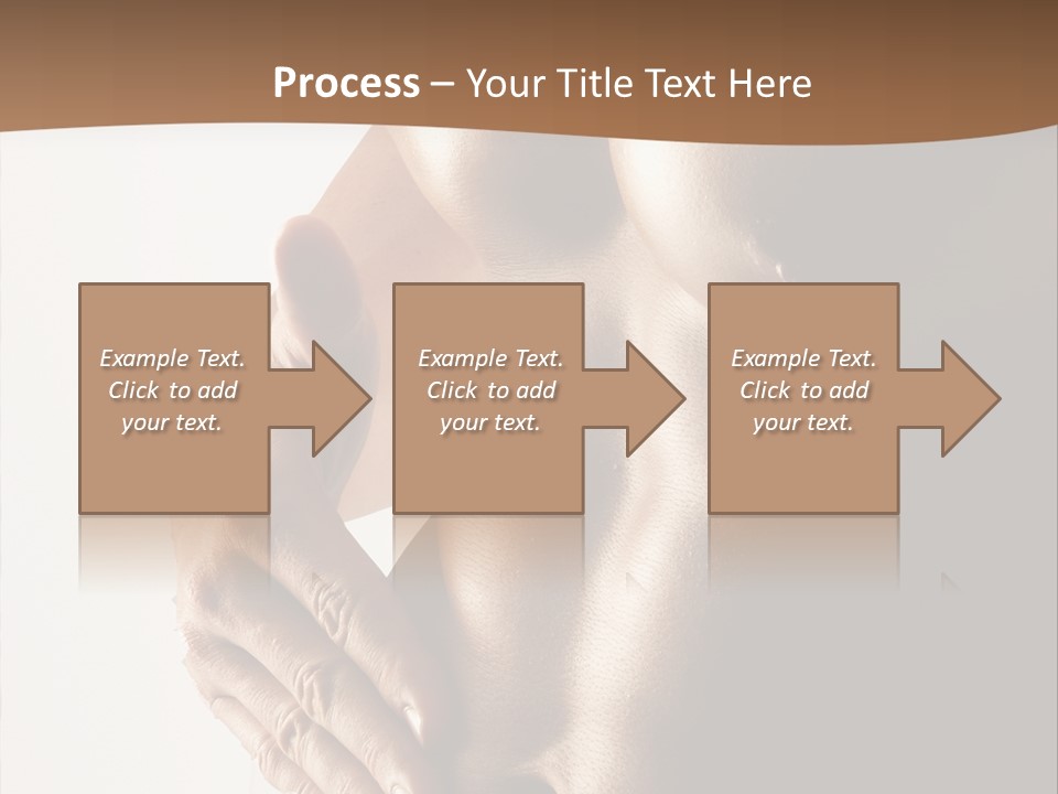 A Man With No Shirt Holding His Hand On His Chest PowerPoint Template