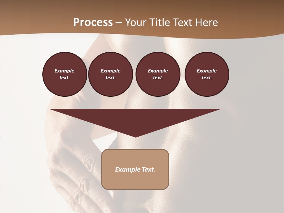 A Man With No Shirt Holding His Hand On His Chest PowerPoint Template