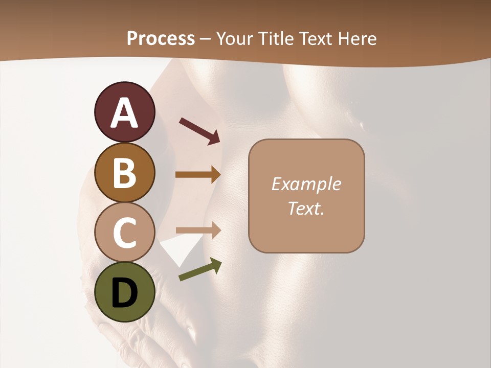 A Man With No Shirt Holding His Hand On His Chest PowerPoint Template