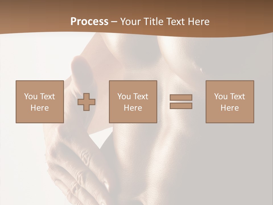 A Man With No Shirt Holding His Hand On His Chest PowerPoint Template