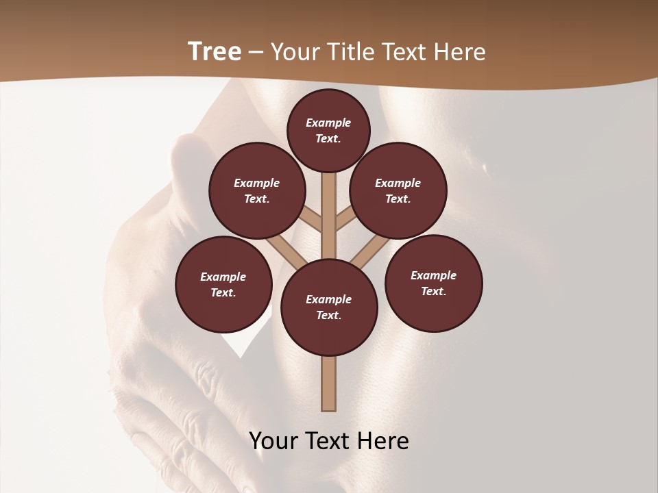 A Man With No Shirt Holding His Hand On His Chest PowerPoint Template