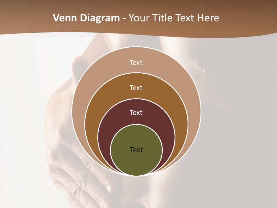 A Man With No Shirt Holding His Hand On His Chest PowerPoint Template