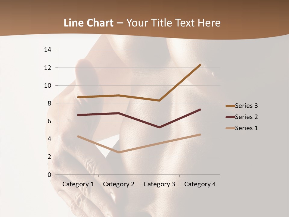 A Man With No Shirt Holding His Hand On His Chest PowerPoint Template