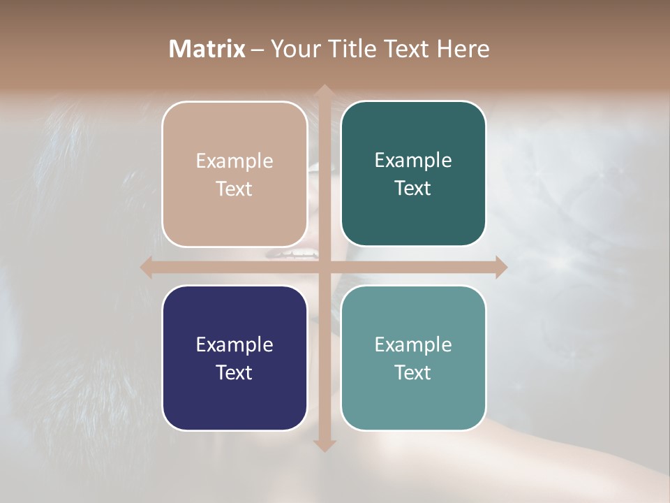 A Woman Wearing A Fur Hat Powerpoint Template PowerPoint Template